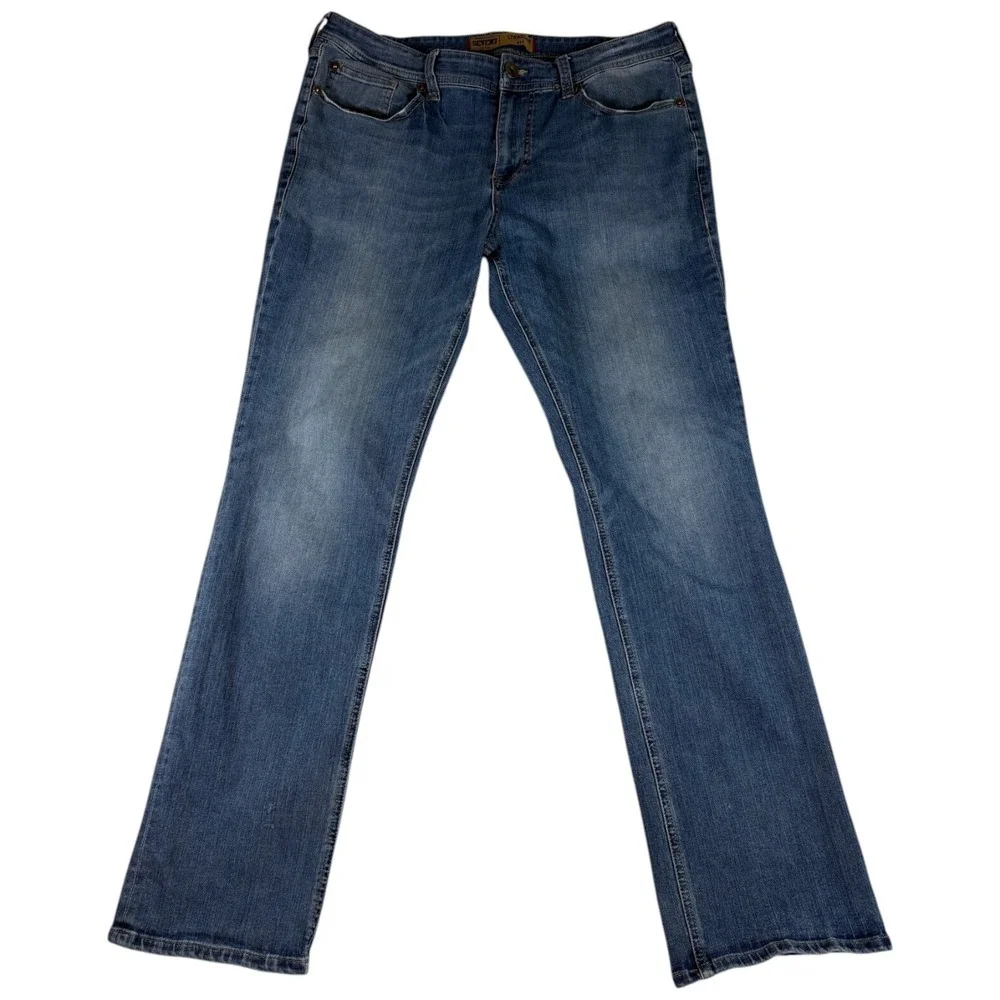 Seven7 Straight Fit Jeans Men 36x34 Blue Denim Cotton Stretch Medium Wash Casual